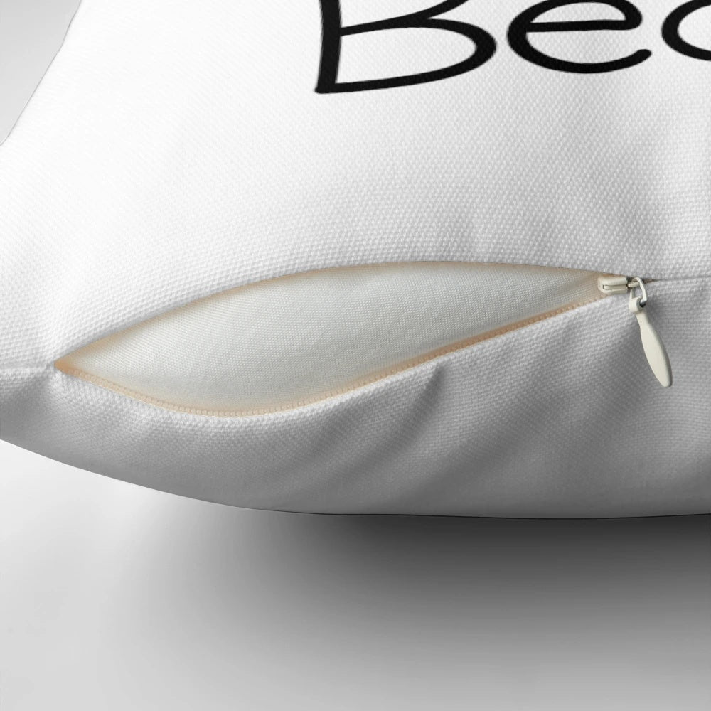 Soft and cuddly bean-filled pillow for newborn and baby