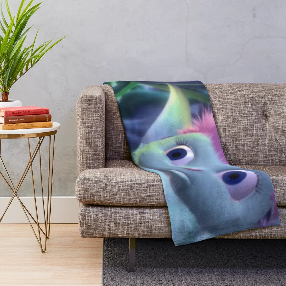 Soft and plush bibble oops meme-inspired blanket