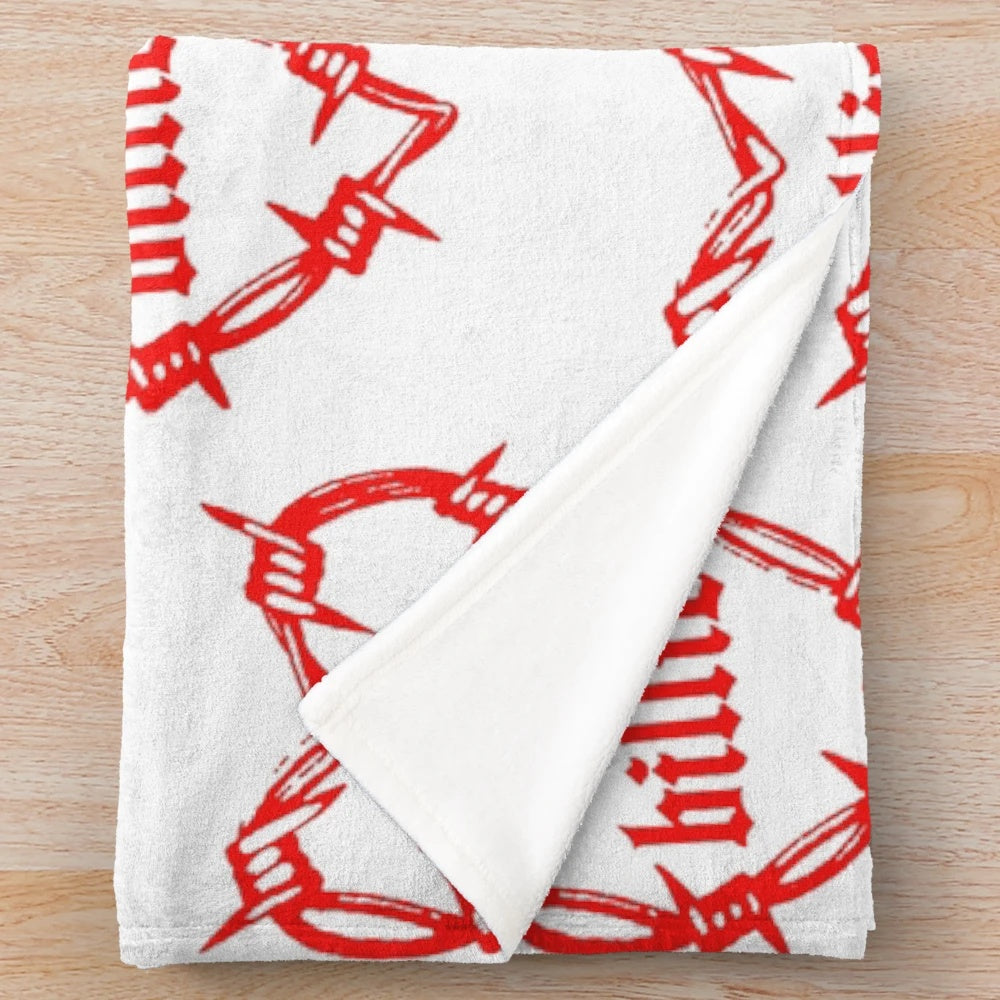 Soft and cozy plush blanket inspired by Billie Eilish