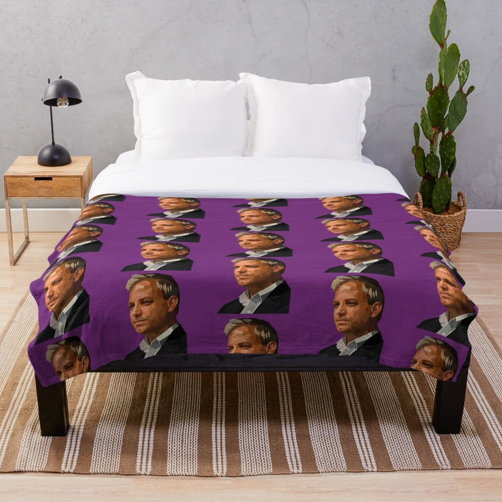 Brett Sutton inspired plush blanket for your cozy home