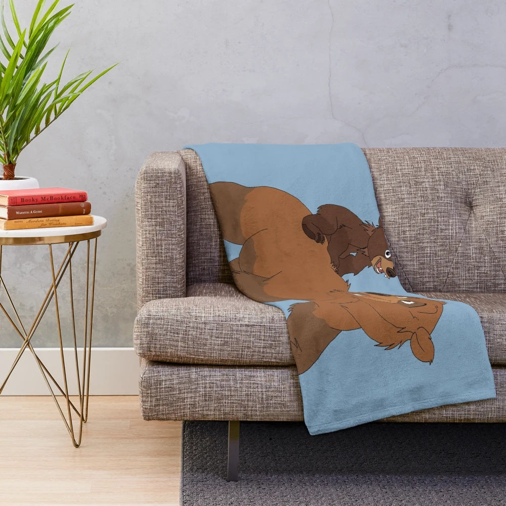 Soft and plush Brother Bear-themed blanket