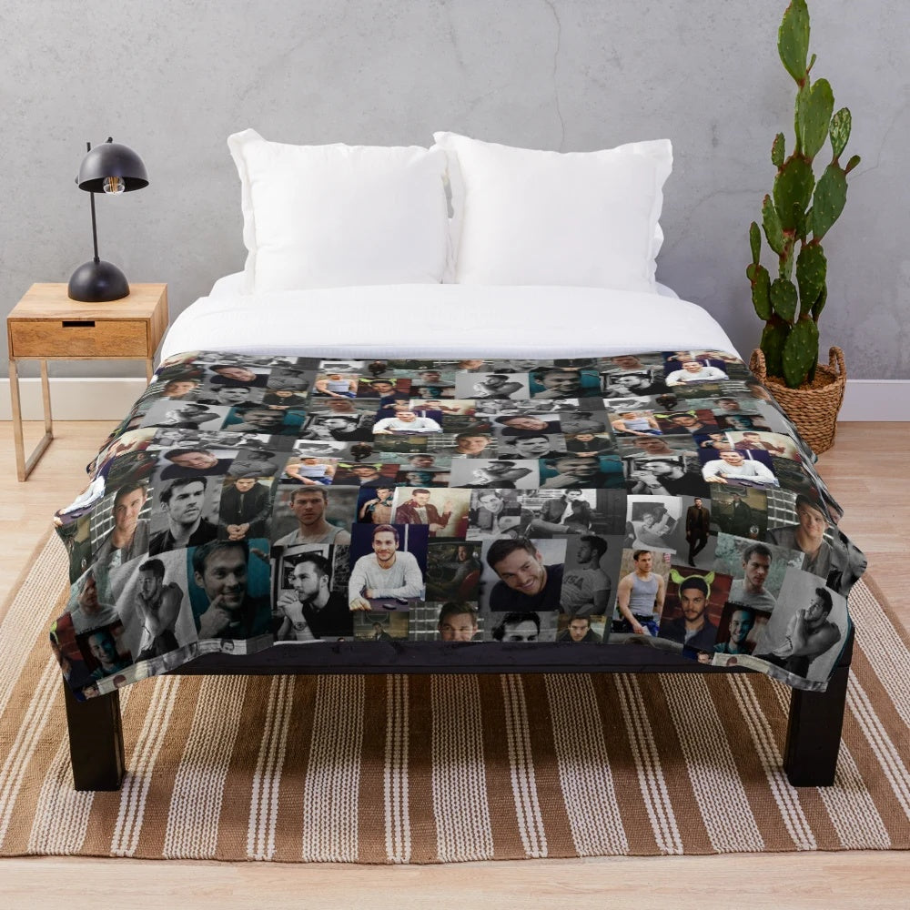 Soft and plush Chris Wood inspired blanket
