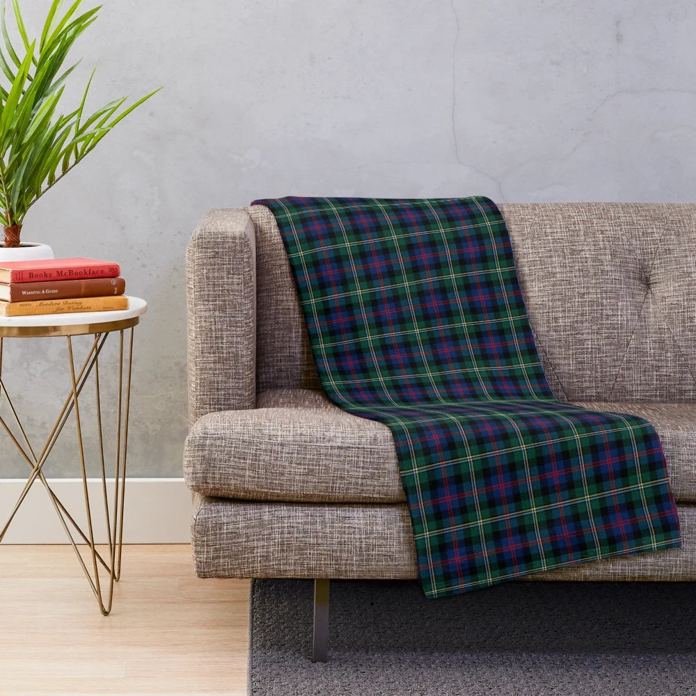 Clan Malcolm Tartan Plush Blanket