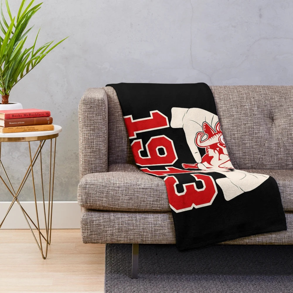 Delta Sigma Theta inspired plush blanket