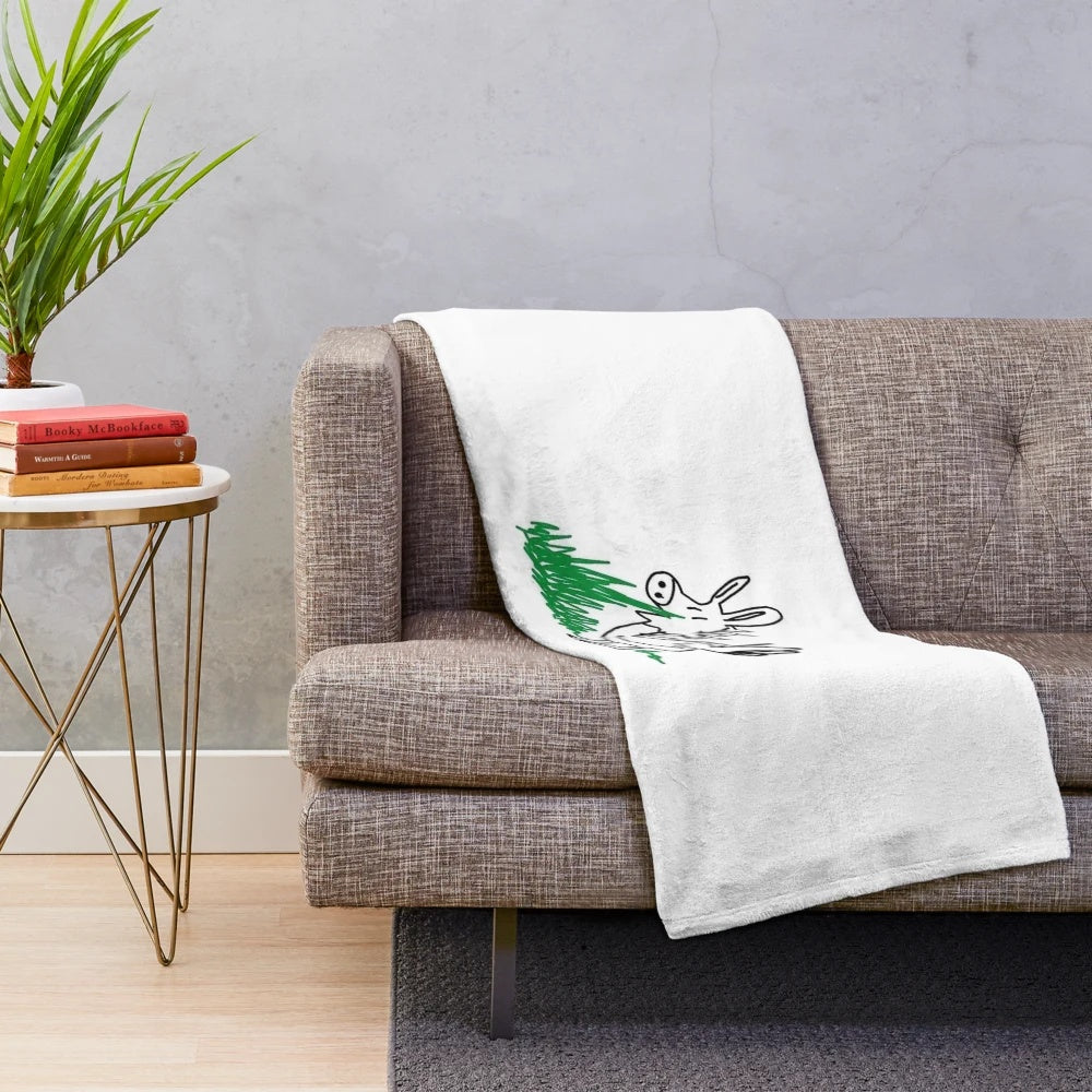 Dragon-themed plush blanket featuring a colorful drawing style design