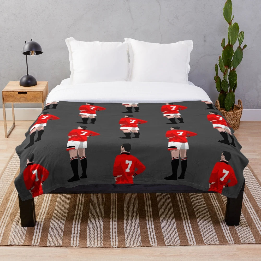 Eric Cantona Manchester United Premier League Plush Blanket