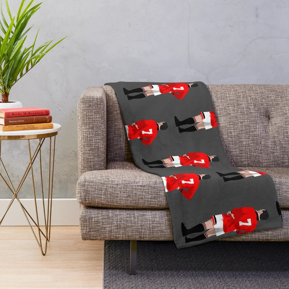 Eric Cantona Manchester United Premier League Plush Blanket