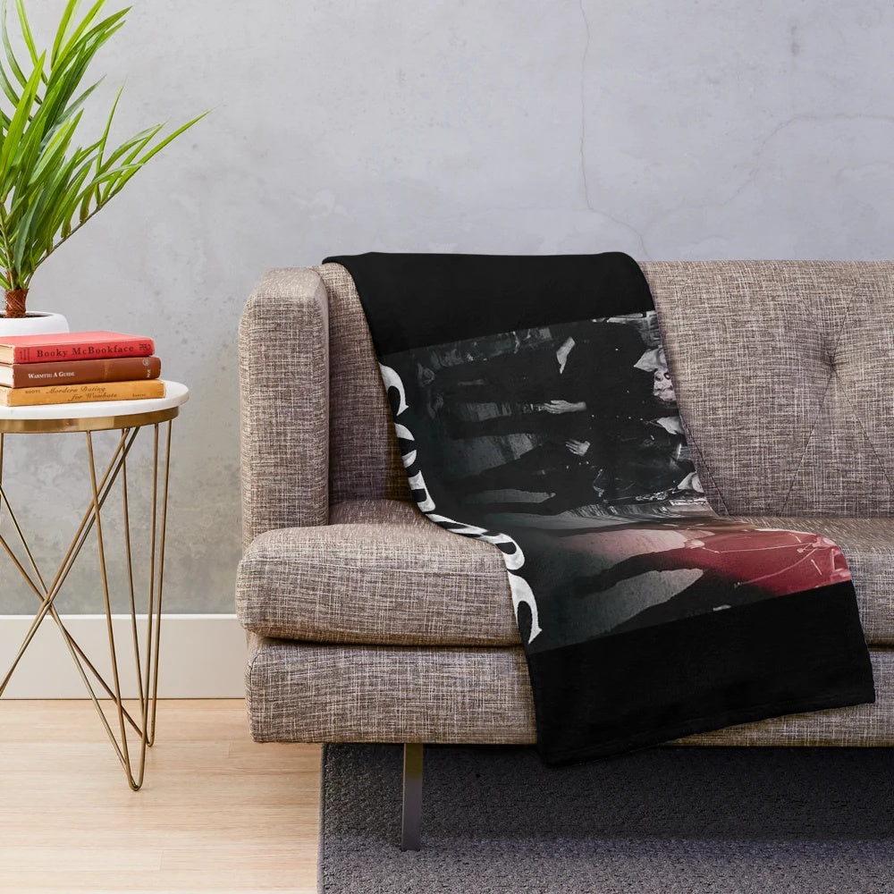 Europe Band 2022 Plush Blanket featuring the band's iconic logo and artwork