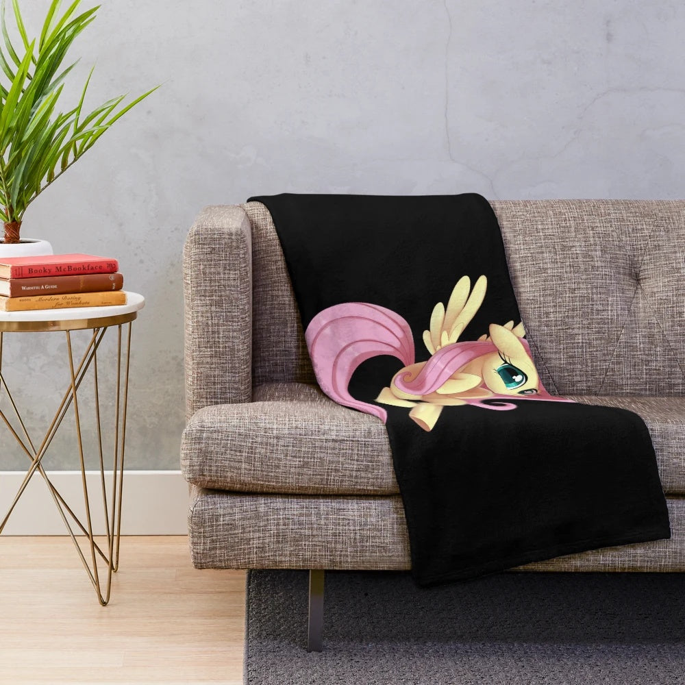 Fluttershy plush blanket featuring the beloved My Little Pony character