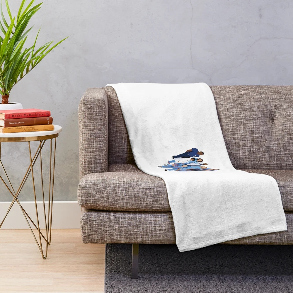 Greys Anatomy inspired plush blanket with a soft and cozy texture