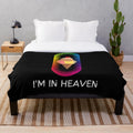 Soft and comfortable plush blanket featuring an ice cream design and the text "I'm in Heaven