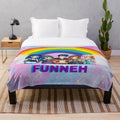 Funneh inspired plush blanket for gamers and fans