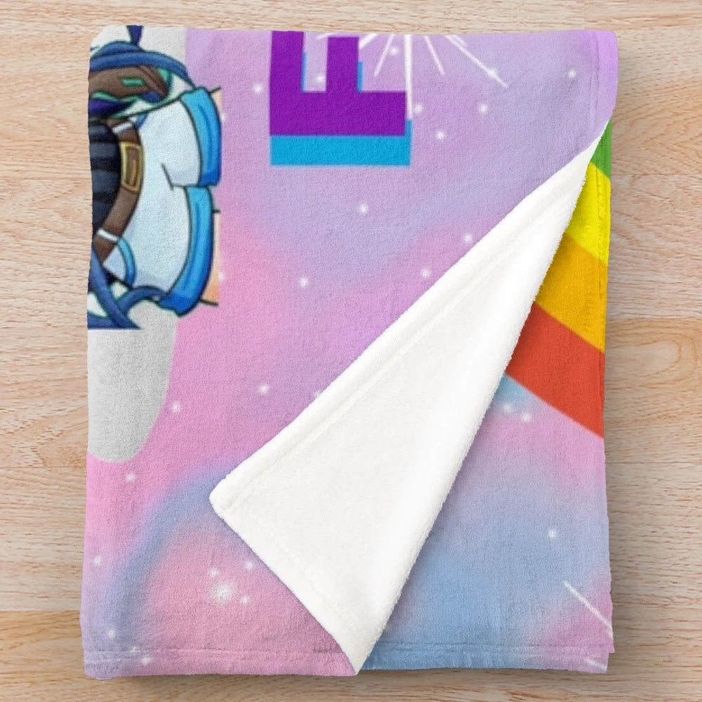 Funneh inspired plush blanket for gamers and fans