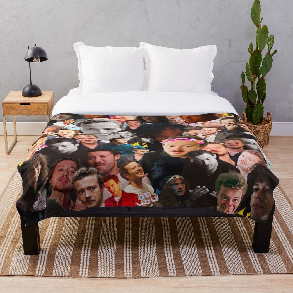 Soft and plush blanket featuring Joseph Quinn from Stranger Things