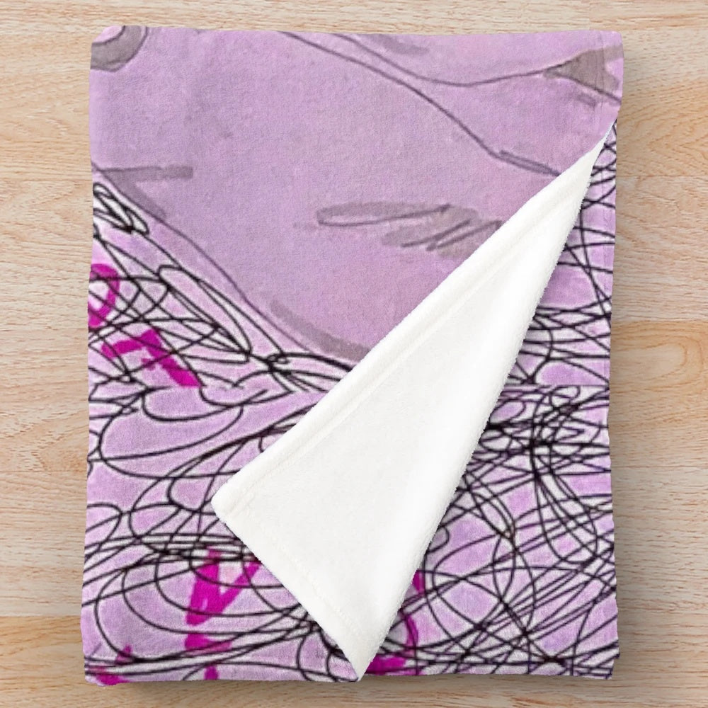 Soft and warm plush blanket featuring Kokichi Ouma from the Danganronpa anime series