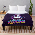 Kotone Shirakawa inspired plush blanket with overflow anime theme