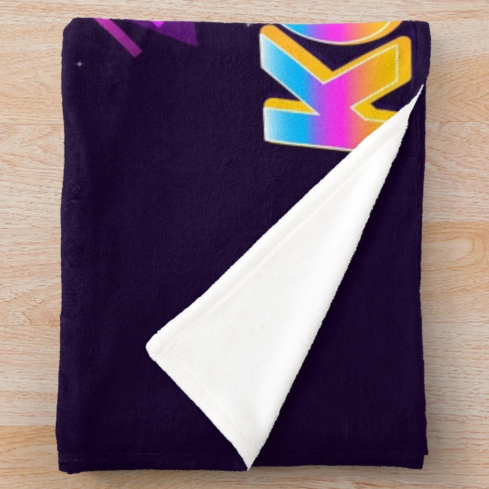 Kotone Shirakawa inspired plush blanket with overflow anime theme
