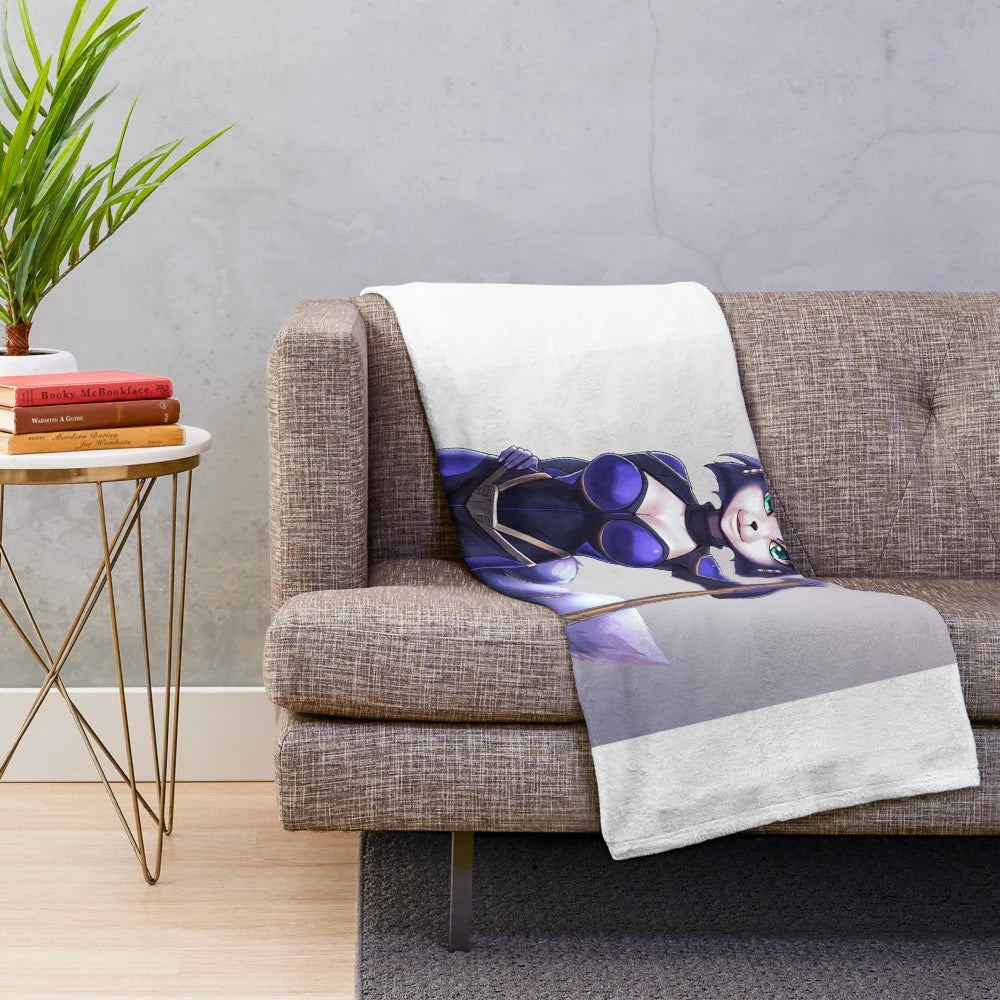 Soft and cozy plush blanket featuring Krystal-inspired design