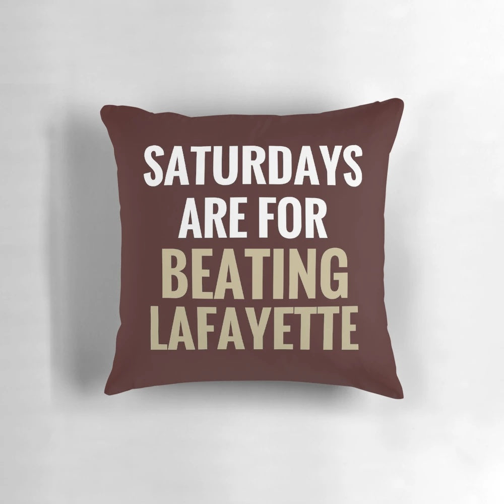 Lehigh University Pillow featuring the Lehigh Mountainhawks logo