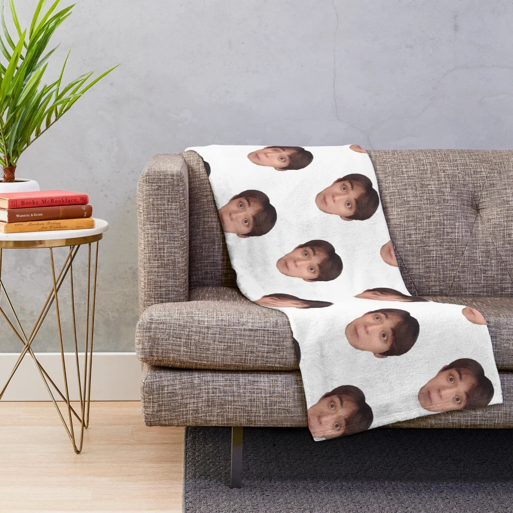 lucas big head plush blanket