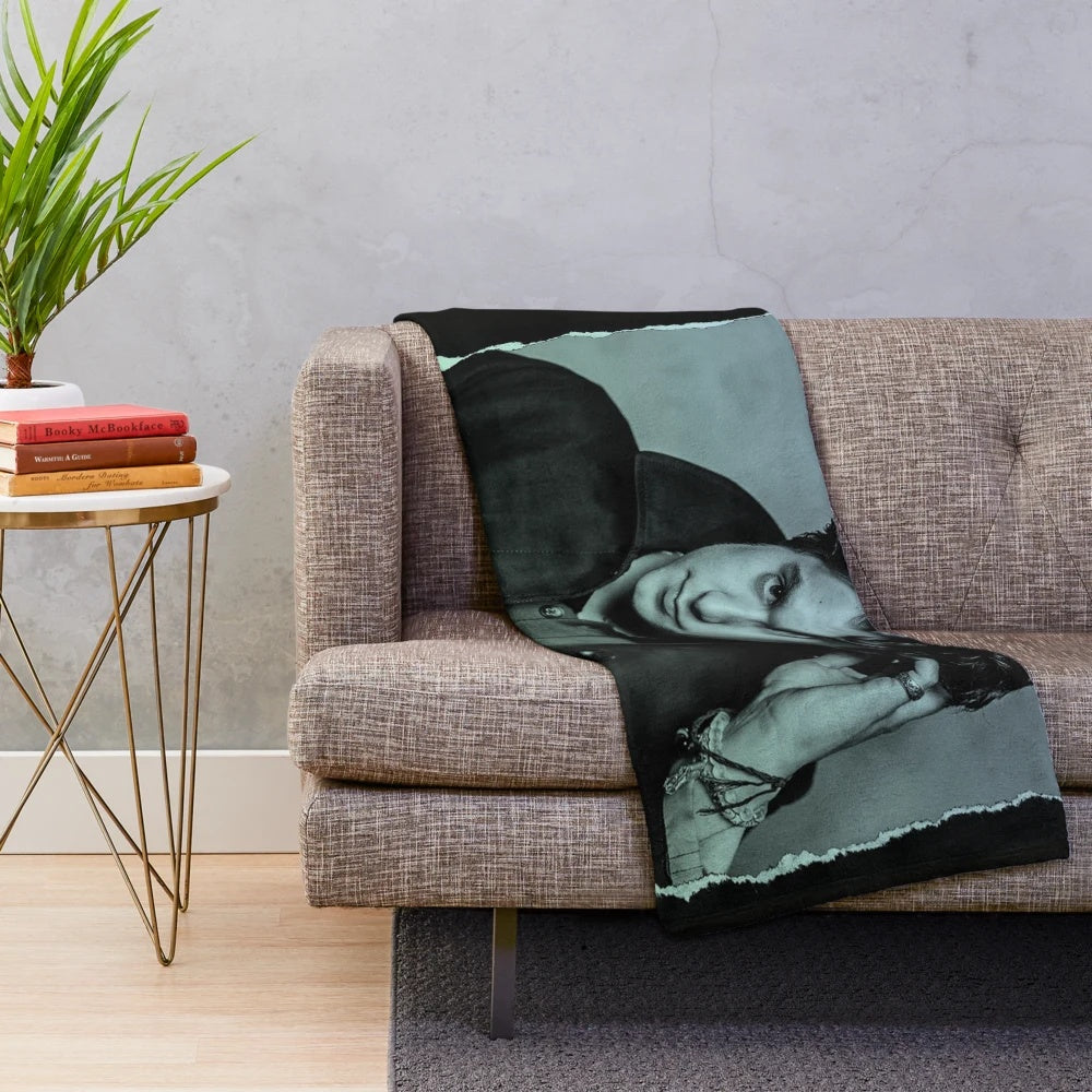 Soft and cozy night and day plush blanket for bedroom or living room
