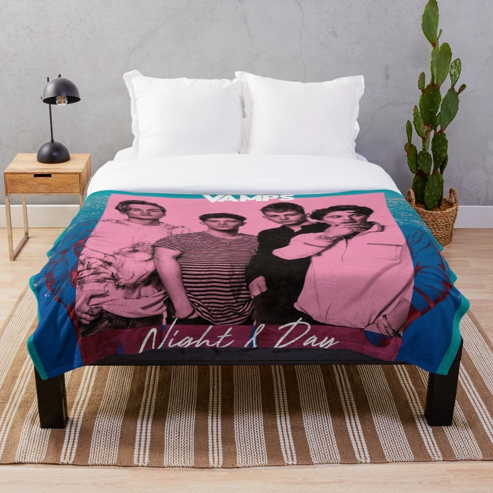 Soft and comfortable night and day plush blanket