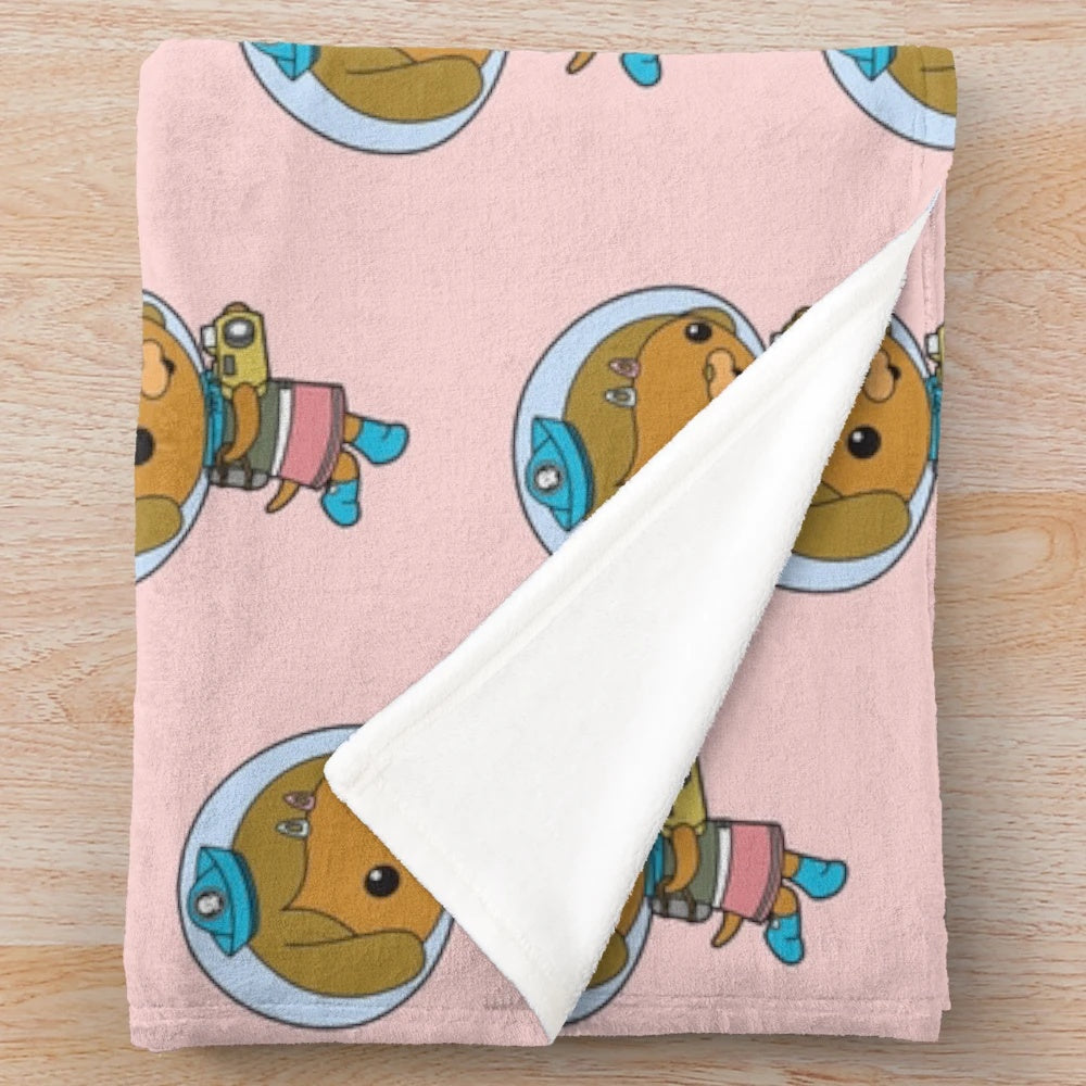 Octonauts inspired plush blanket for toddlers and pets