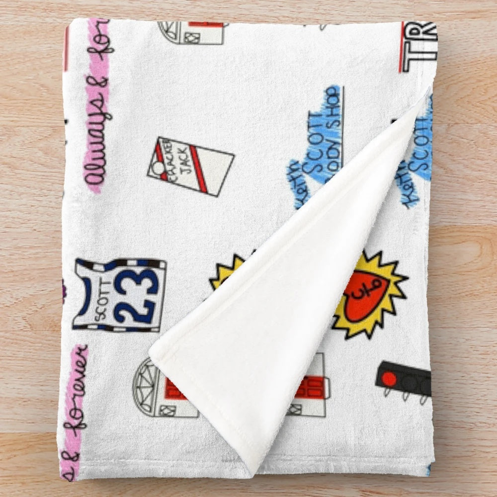 Soft and plush one tree hill inspired blanket