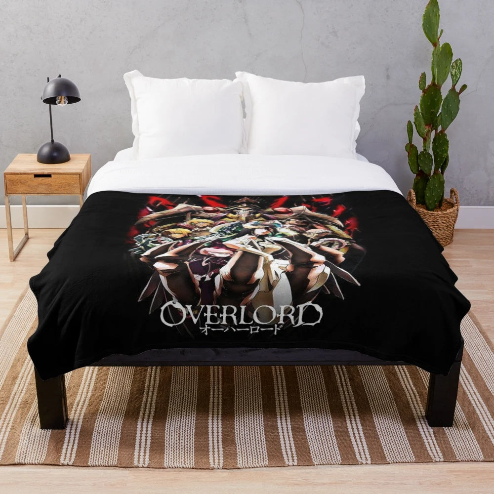 Overlord anime-themed plush blanket