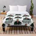 Soft and cozy plush blanket featuring a music theme