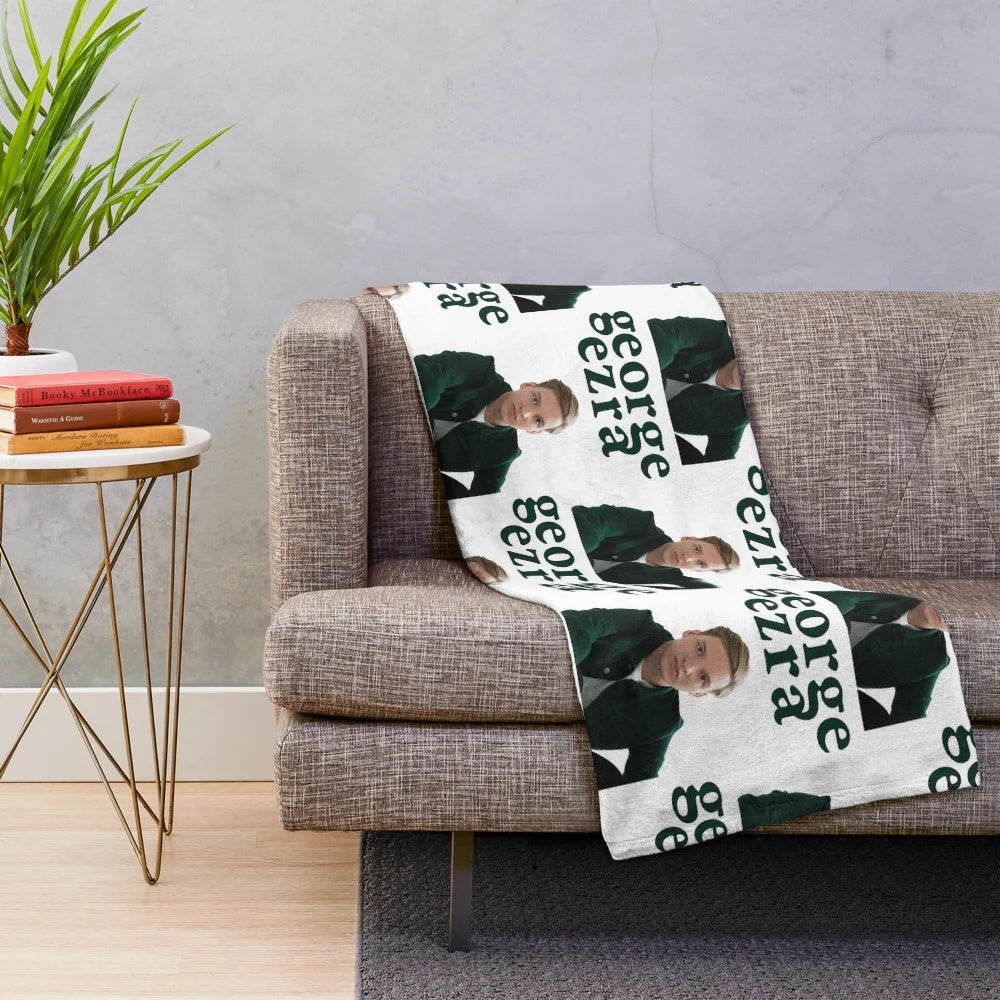 Soft and cozy plush blanket featuring a music theme