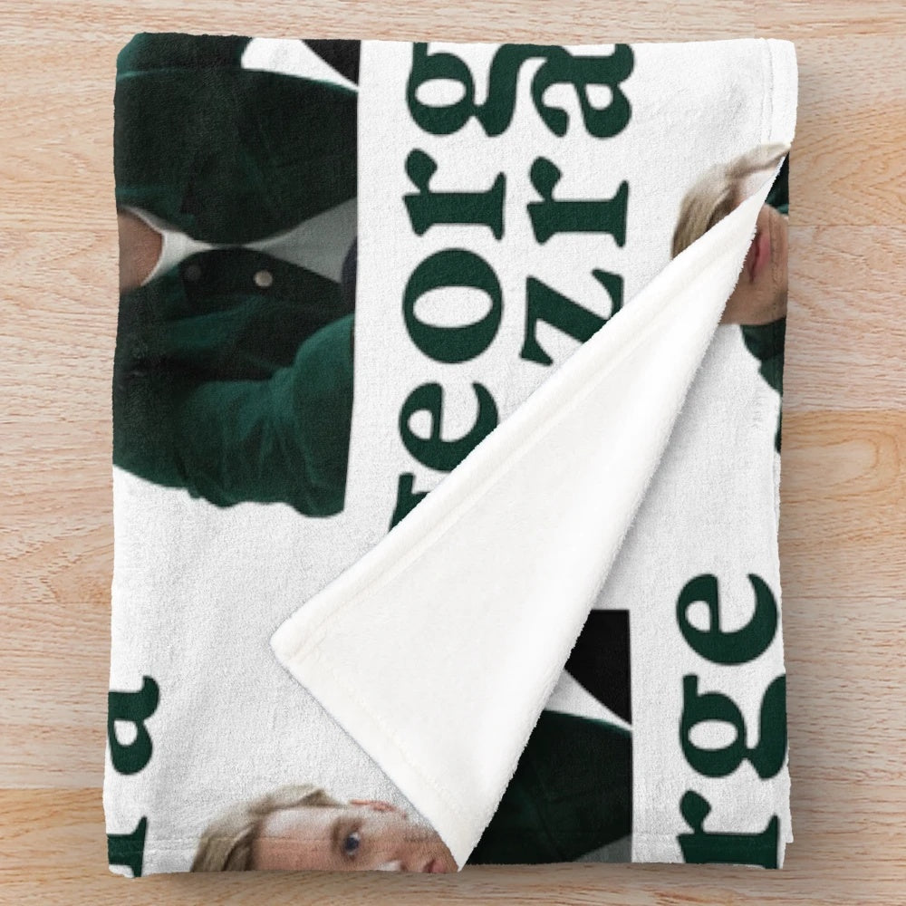 Soft and cozy plush blanket featuring a music theme