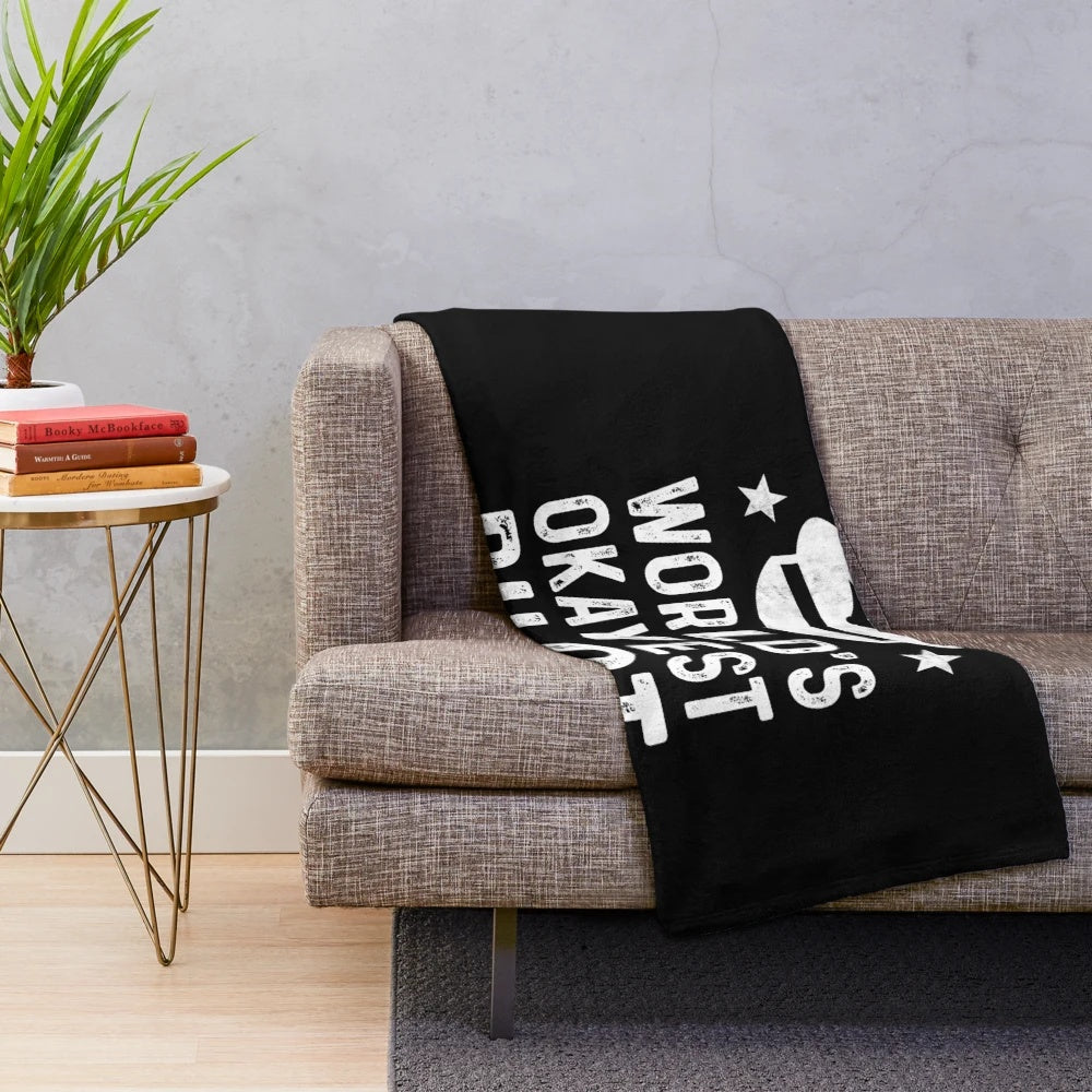 Soft and cozy plush blanket for the world's okayest engineer