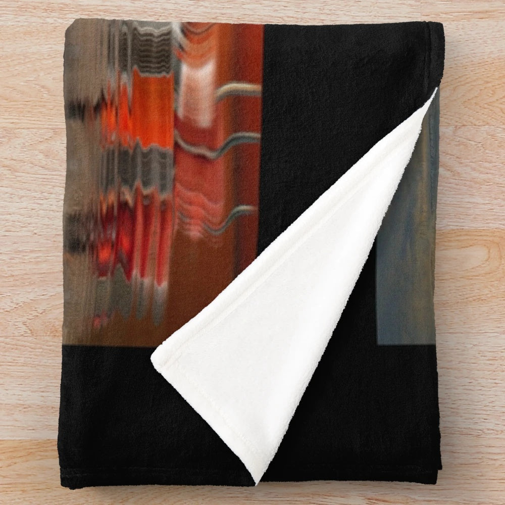 Soft and plush blanket featuring a semi-truck design, perfect for truck enthusiasts