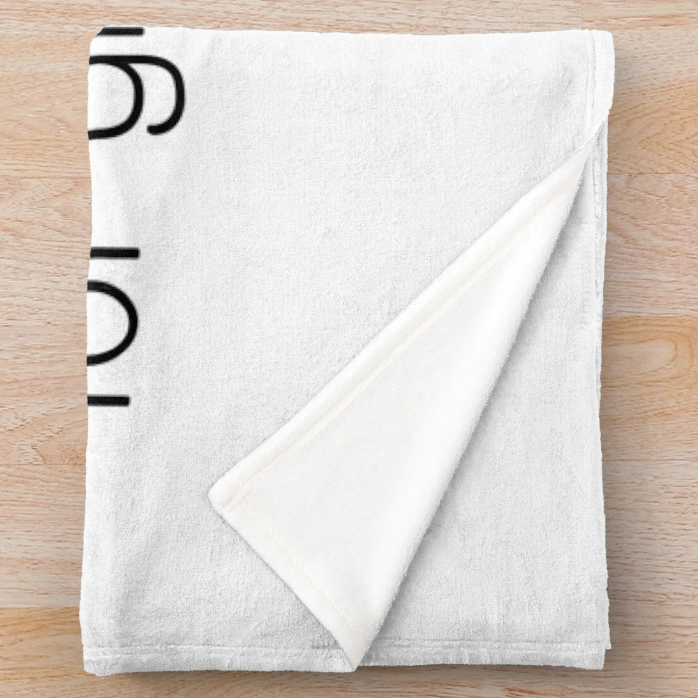 Soft and plush blanket with waves and ocean design