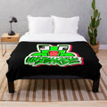 Soft and cozy plush blanket with cartoon design