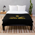 Soft and plush blanket with retro hip hop inspired design