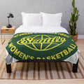 Seattle Storm WNBA basketball plush blanket