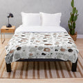 Soft and plush sheep-themed blanket for comfortable home decor