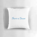Soft and comfortable 'Short N Sweet' pillow featuring Sabrina Carpenter's design
