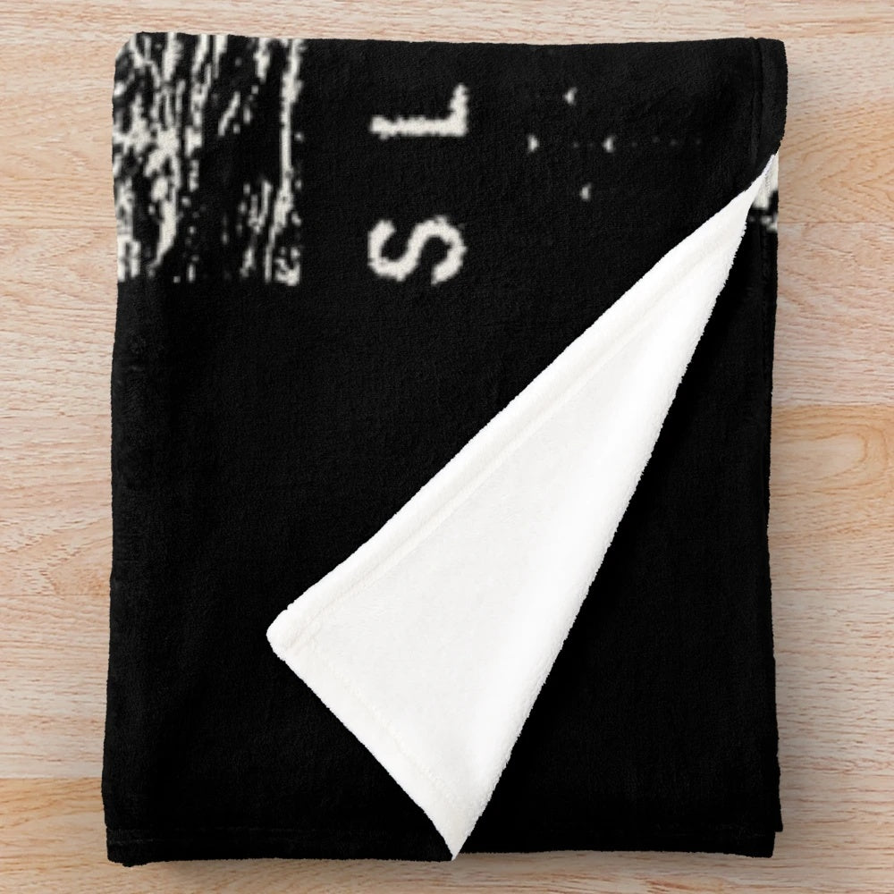 Sleep Token inspired plush blanket with punk rock design