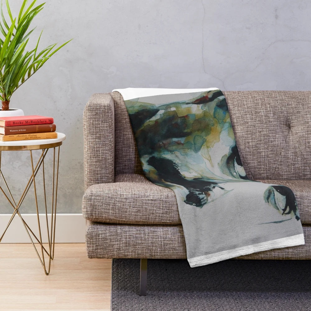 Somebody To Love plush blanket featuring a portrait of a music artist