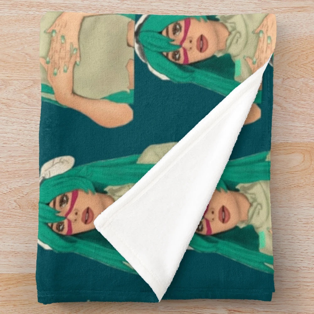 sssniperwolf-inspired plush blanket with soft, high-quality material