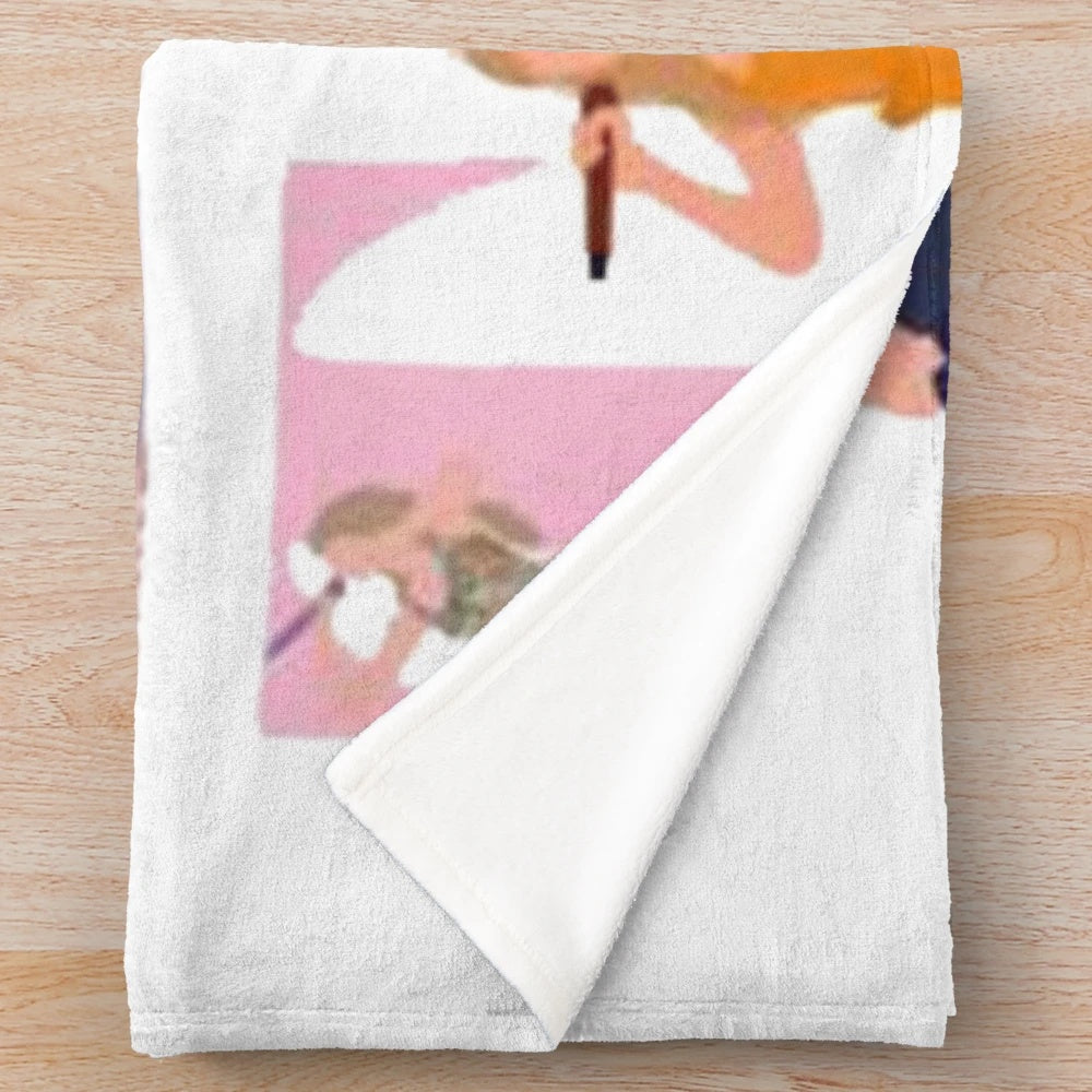 Soft and cozy Taylor Swift inspired plush blanket