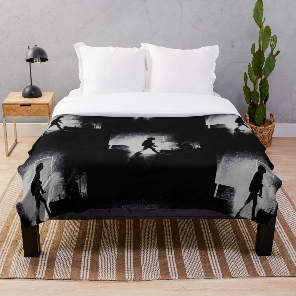 The 1975 band inspired plush blanket with cozy and soft design