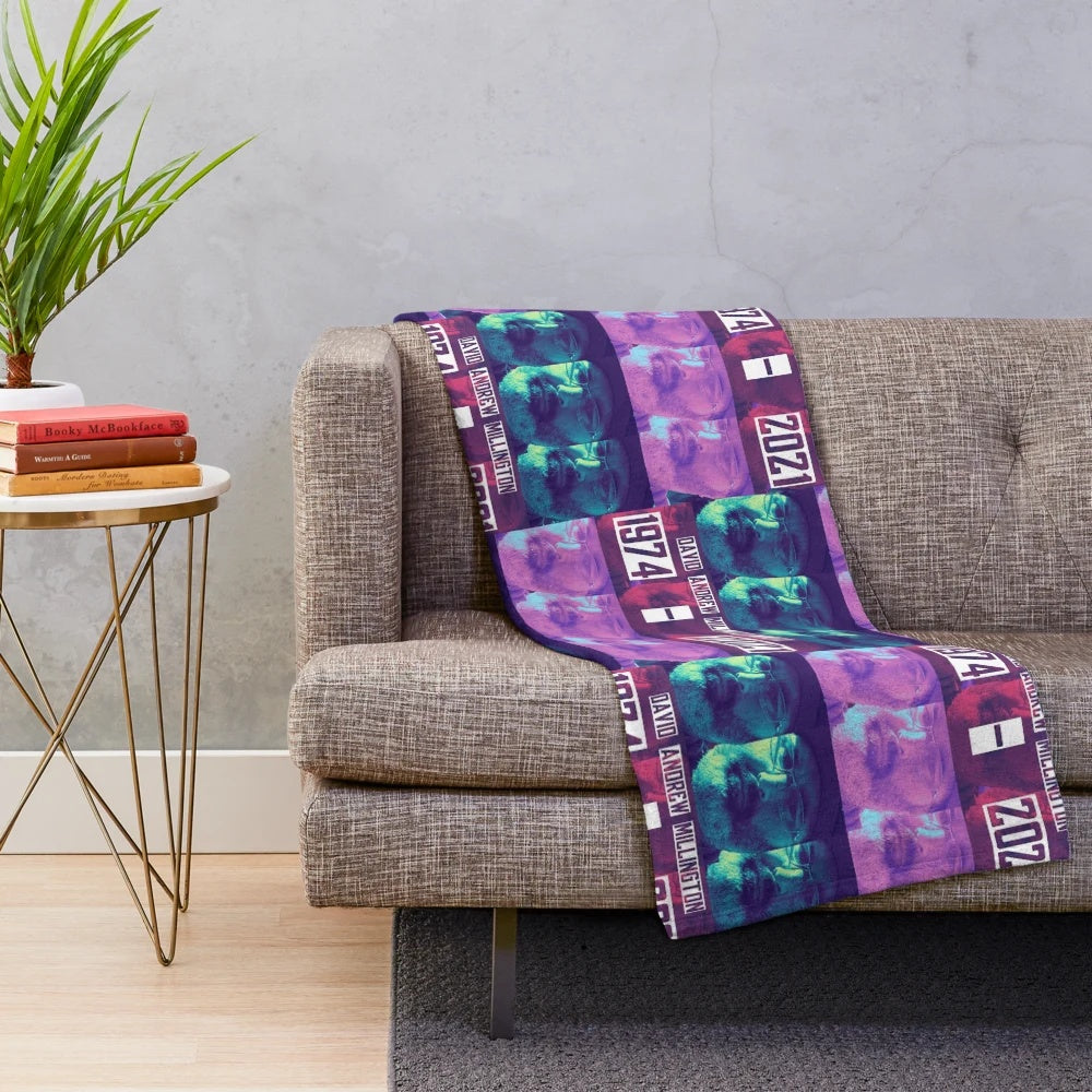Soft and warm plush blanket with uncle dave design