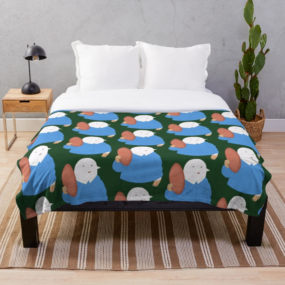 Uramichi Oniisan inspired chibi character plush blanket