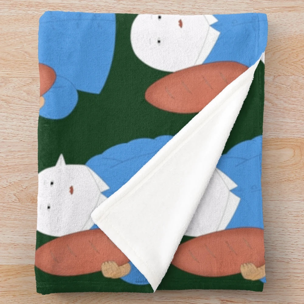 Uramichi Oniisan inspired chibi character plush blanket