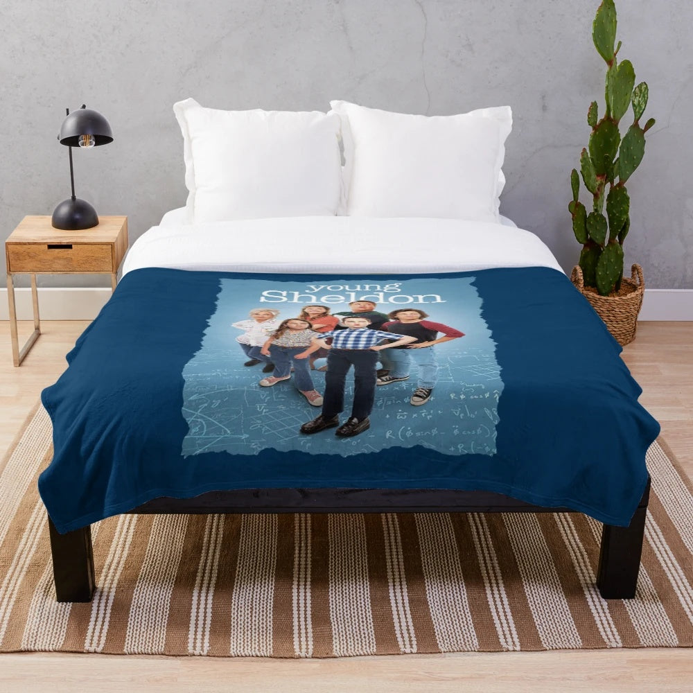 Young Sheldon Inspired Plush Blanket