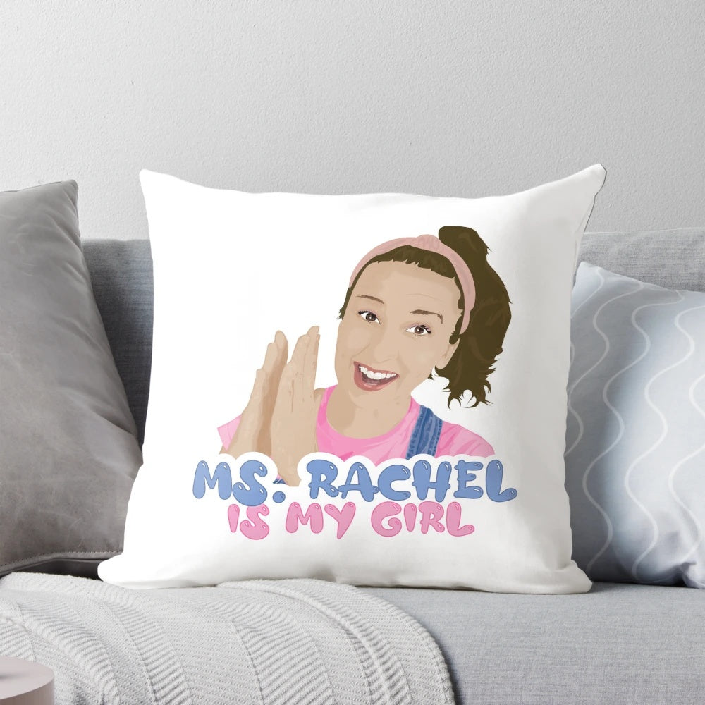 Ms. Rachel pillow with cute design, perfect for kids and toddlers